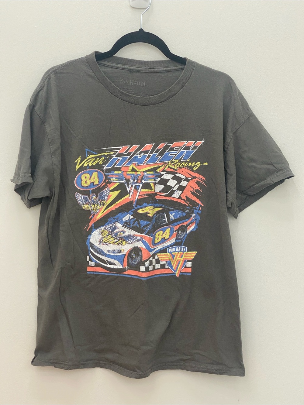Van Halen Racing Graphic Tee - Charcoal